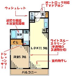 セゾントレビナの物件間取画像